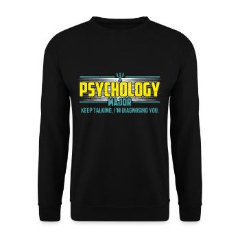 psychologie - Sweat-shirt Unisexe - noir - Devant - Alina (178cm) & Michal (187cm)