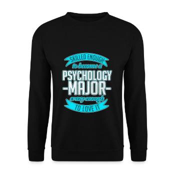 psychologue - Sweat-shirt Unisexe - noir - Devant - Alina (178cm) & Michal (187cm)