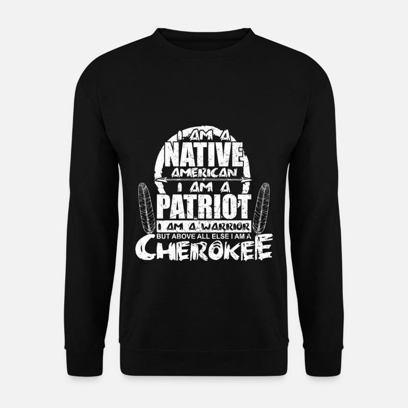Indianer Native American indianisch Ureinwohner - Unisex Pullover - Schwarz