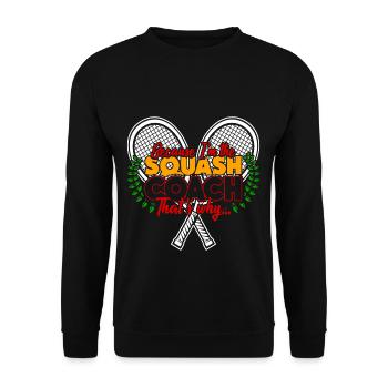 Squash - Unisex Pullover - Schwarz - Vorne - Alina (178cm) & Michal (187cm)