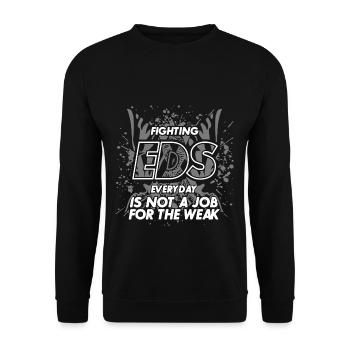 EDS Zebra Ehlers Danlos syndrome - Unisex Sweatshirt - black - Front - Alina (178cm) & Michal (187cm)