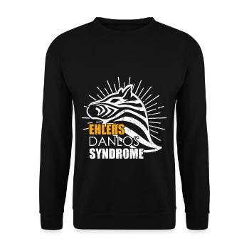 Syndrome d'Ehlers Danlos - Sweat-shirt Unisexe - noir - Devant - Alina (178cm) & Michal (187cm)