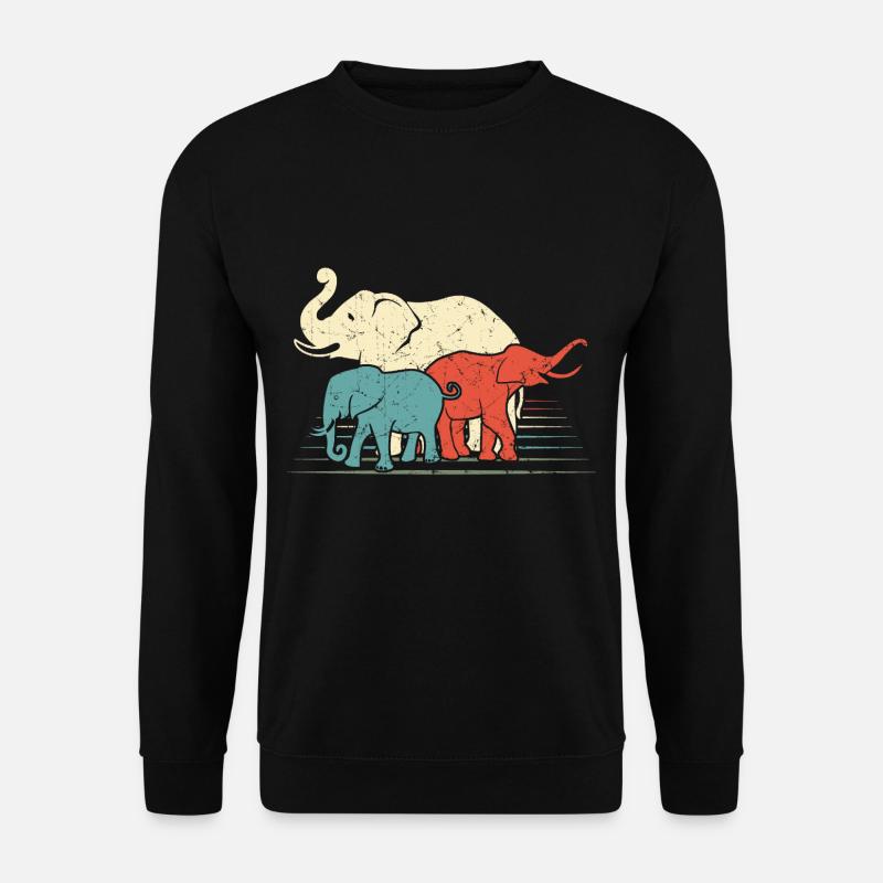 éléphant - Sweat-shirt Unisexe - noir