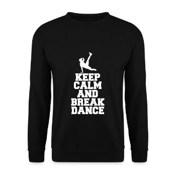break dancing - Unisex Sweatshirt - black - Front - Alina (178cm) & Michal (187cm)