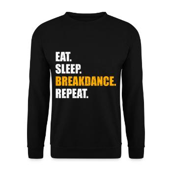 break dance - Sweat-shirt Unisexe - noir - Devant - Alina (178cm) & Michal (187cm)