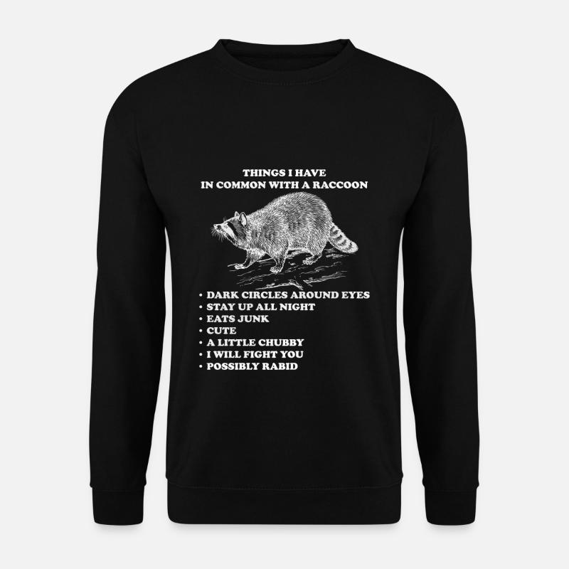 raton laveur - Sweat-shirt Unisexe - noir