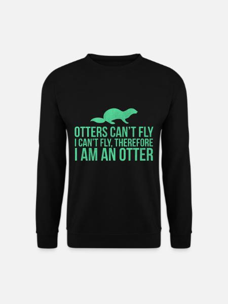 Otter Funny animals - Unisex Sweatshirt - black