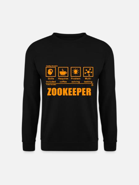 Tierpfleger Zoo Zoologie Tierliebhaber - Unisex Pullover - Schwarz