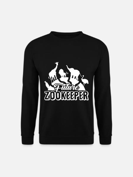 Tierpfleger Zoo Tierpflegerin Zoologie - Unisex Pullover - Schwarz
