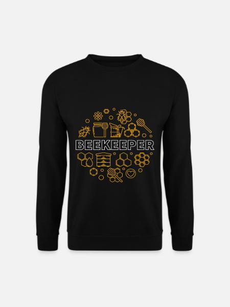 Honigbiene Bienchen Imker Biene Bienen - Unisex Pullover - Schwarz