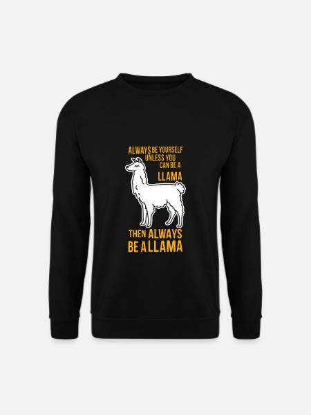 Llama - Sweat-shirt Unisexe - noir
