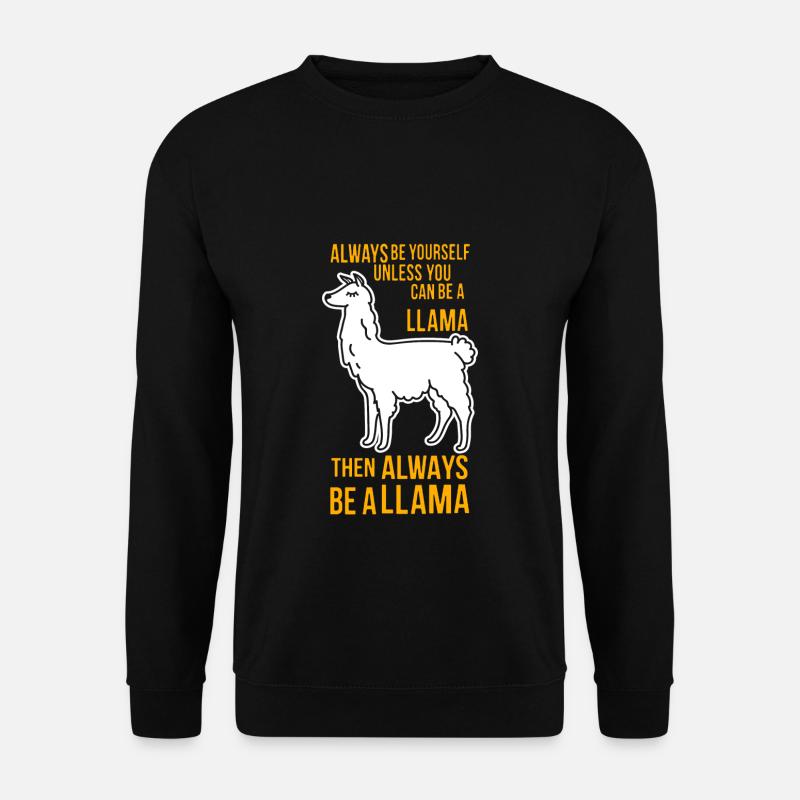 Llama - Unisex Pullover - Schwarz