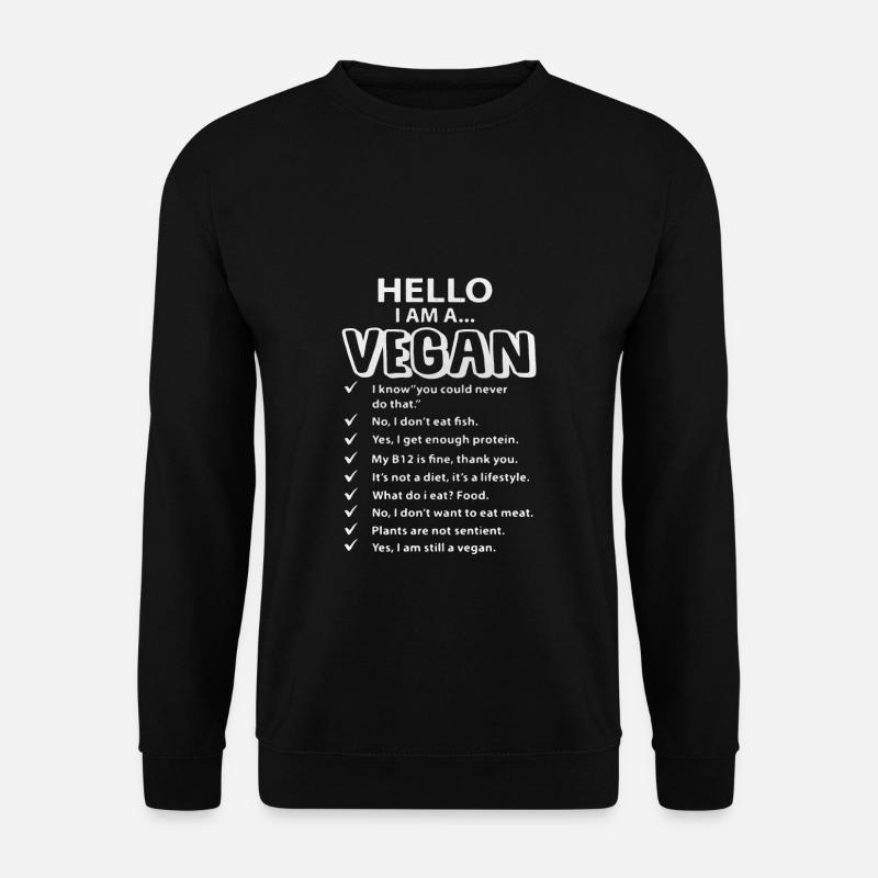 Vegan - Unisex Sweatshirt - black