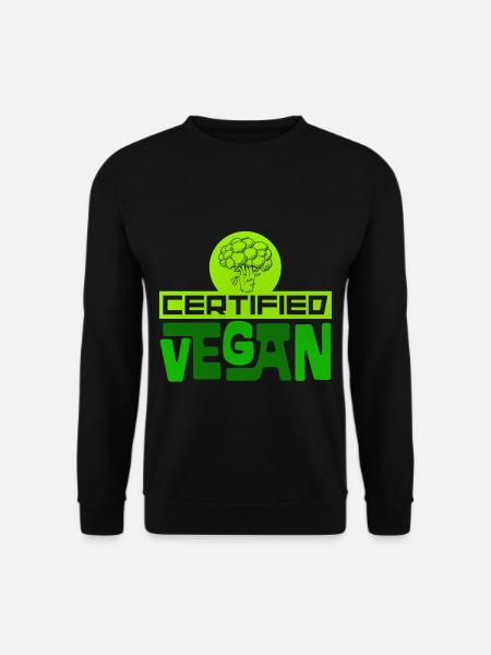 Végétalien végétalien - Sweat-shirt Unisexe - noir