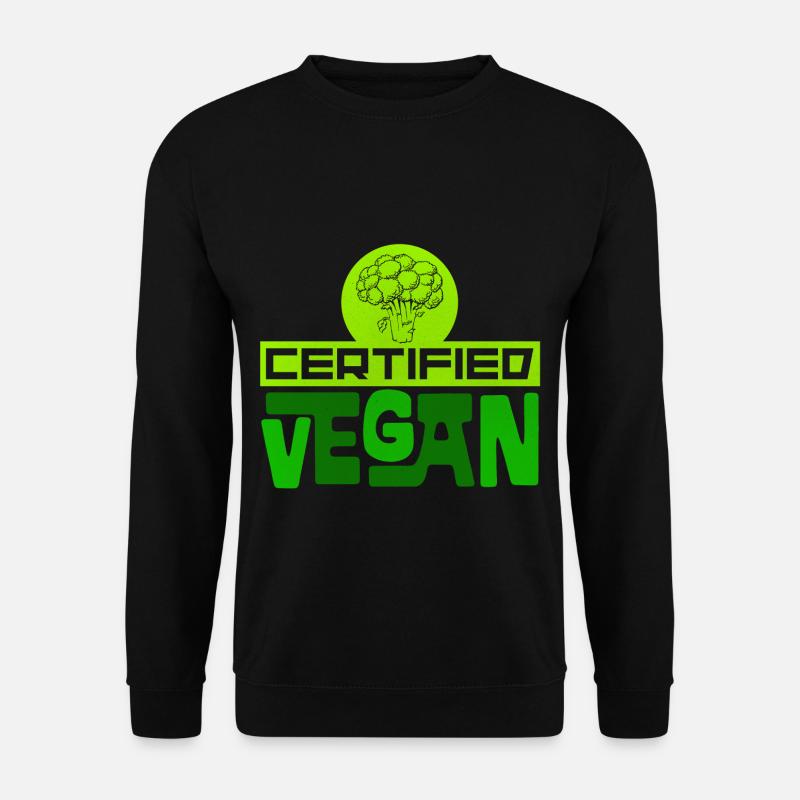 Végétalien végétalien - Sweat-shirt Unisexe - noir