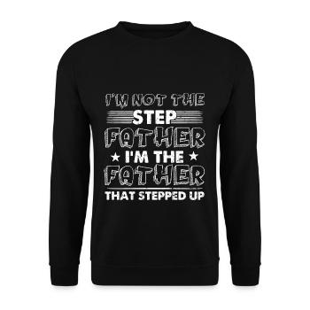 stepfather - Unisex Sweatshirt - black - Front - Alina (178cm) & Michal (187cm)