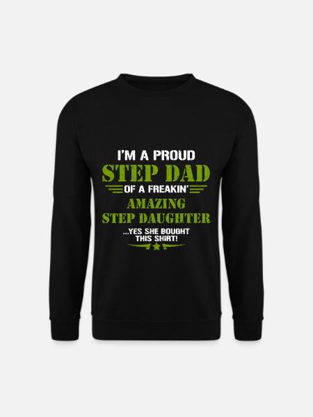 Beau-père père et fille - Sweat-shirt Unisexe - noir