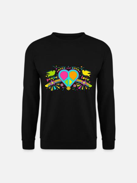Hippie Festival - Unisex Pullover - Schwarz