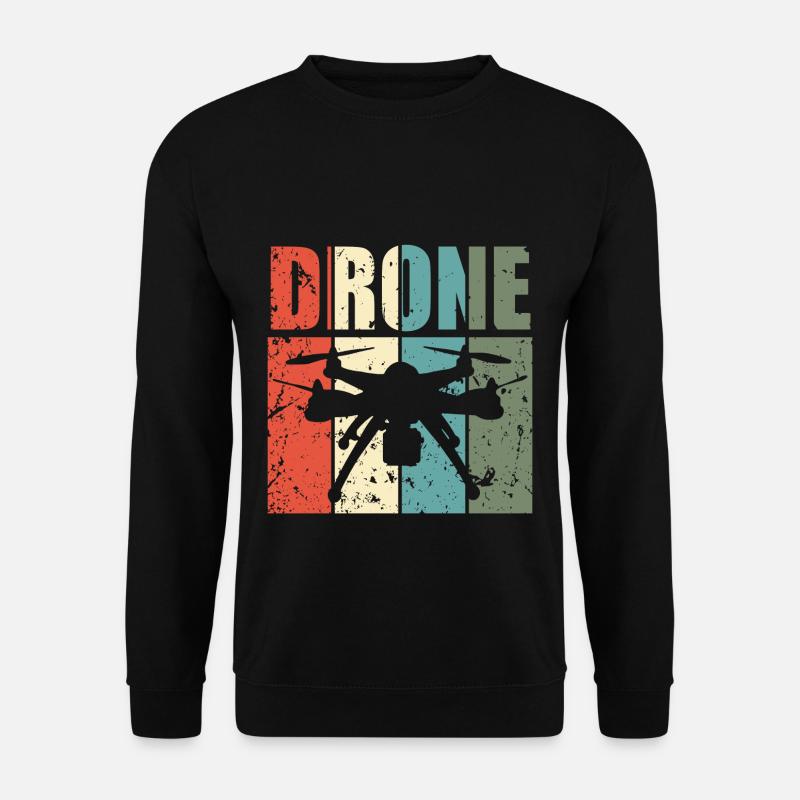 Drone Drohne Dronenpilot Quadrocopter - Sweat-shirt Unisexe - noir