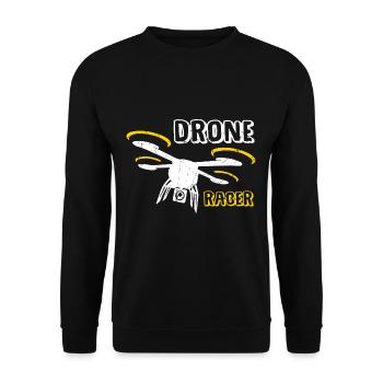 Drone Racer Quadcopter Drone Drone Pilote - Sweat-shirt Unisexe - noir - Devant - Alina (178cm) & Michal (187cm)