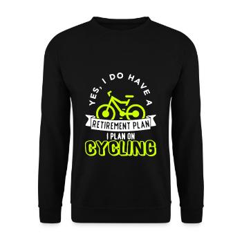 Bicycle Bike Cycling Cycling Cycling - Unisex Sweatshirt - black - Front - Alina (178cm) & Michal (187cm)
