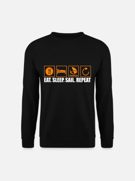 Sailing yachting sailing ship sailboat - Unisex Sweatshirt - black