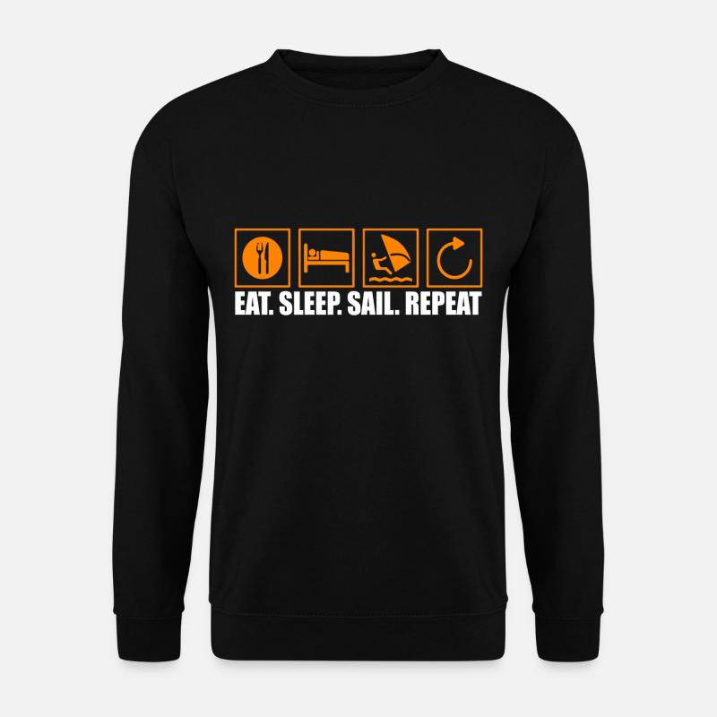 Sailing yachting sailing ship sailboat - Unisex Sweatshirt - black