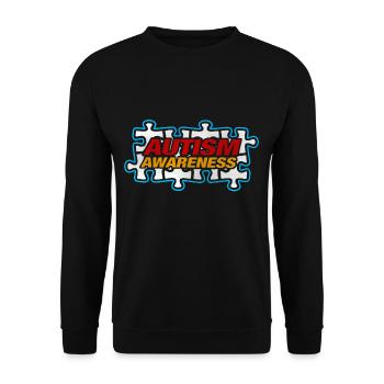 Sensibilisation à l'autisme Autism Autist Puzzle - Sweat-shirt Unisexe - noir - Devant - Alina (178cm) & Michal (187cm)