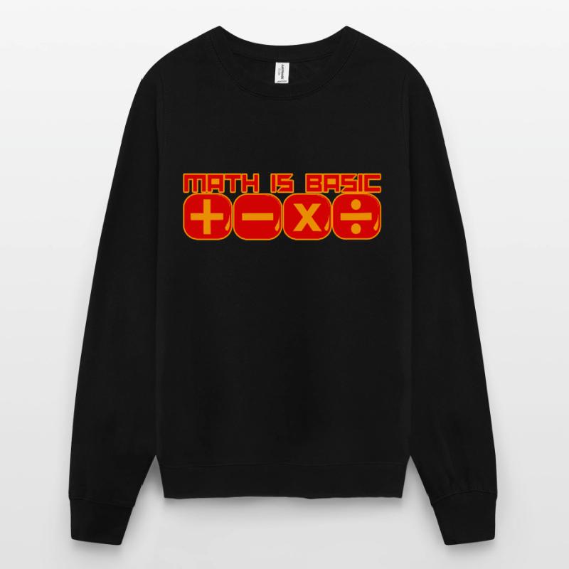 Math Is Basic Mathe Mathematik Mathelehrer Unisex Pullover