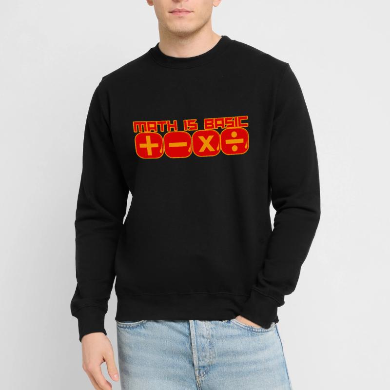 Math Is Basic Mathe Mathematik Mathelehrer Unisex Pullover
