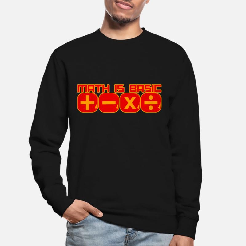 Math Is Basic Mathe Mathematik Mathelehrer Unisex Pullover
