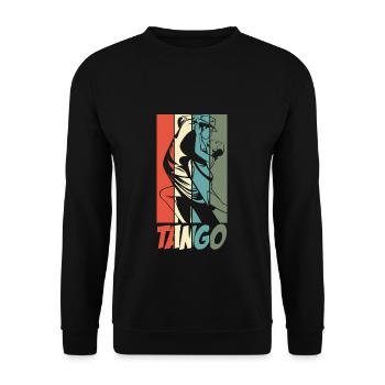 École de danse couple danse danseuse - Sweat-shirt Unisexe - noir - Devant - Alina (178cm) & Michal (187cm)