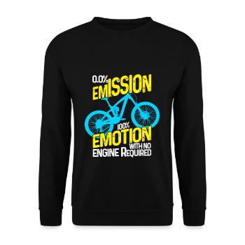 Bicycle Cycling Cycling Bicycle Cycling - Unisex Sweatshirt - black - Front - Alina (178cm) & Michal (187cm)