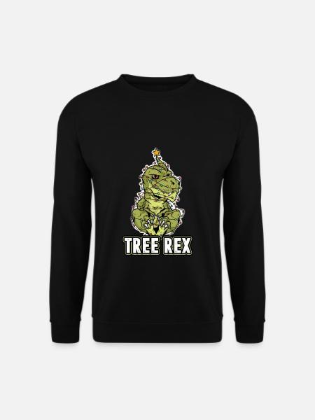 Tree Rex Weihnachten Weihnachtsbaum - Unisex Pullover - Schwarz