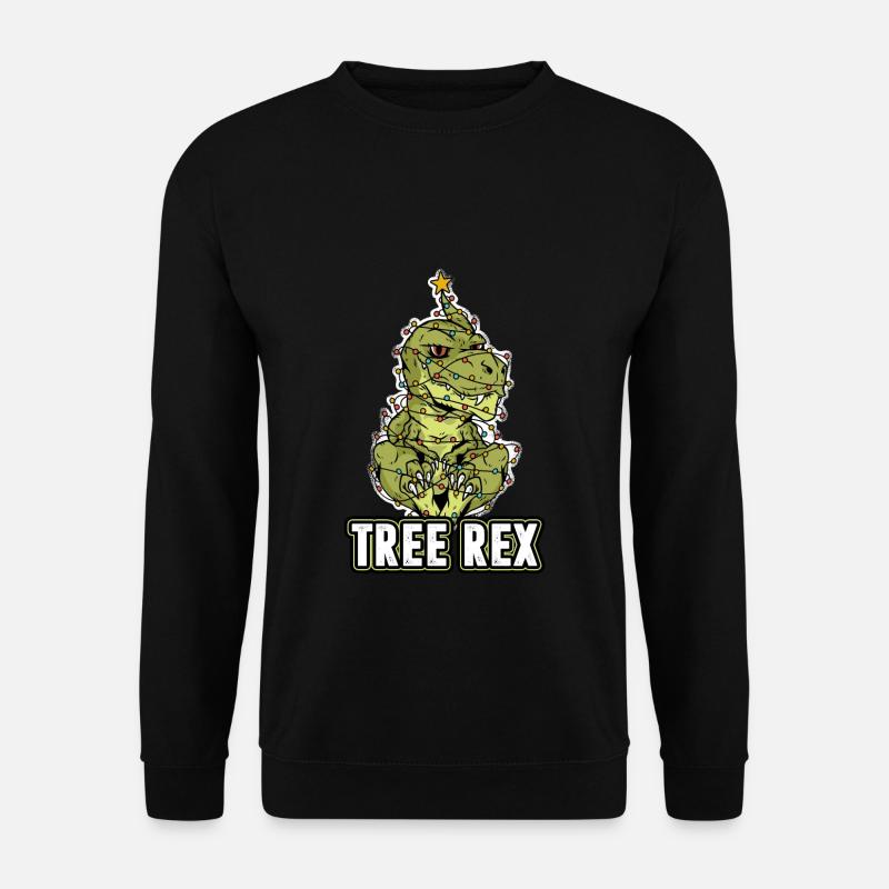Tree Rex Christmas Christmas tree - Unisex Sweatshirt - black