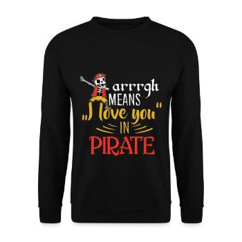 Napper un pirate pirate tête de pirate tête de pirate - Sweat-shirt Unisexe - noir - Devant - Alina (178cm) & Michal (187cm)