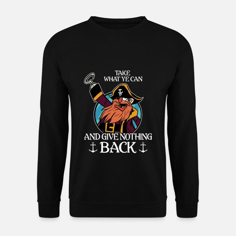 Pirat Piraterie Piratenkopf Seeräuber - Unisex Pullover - Schwarz