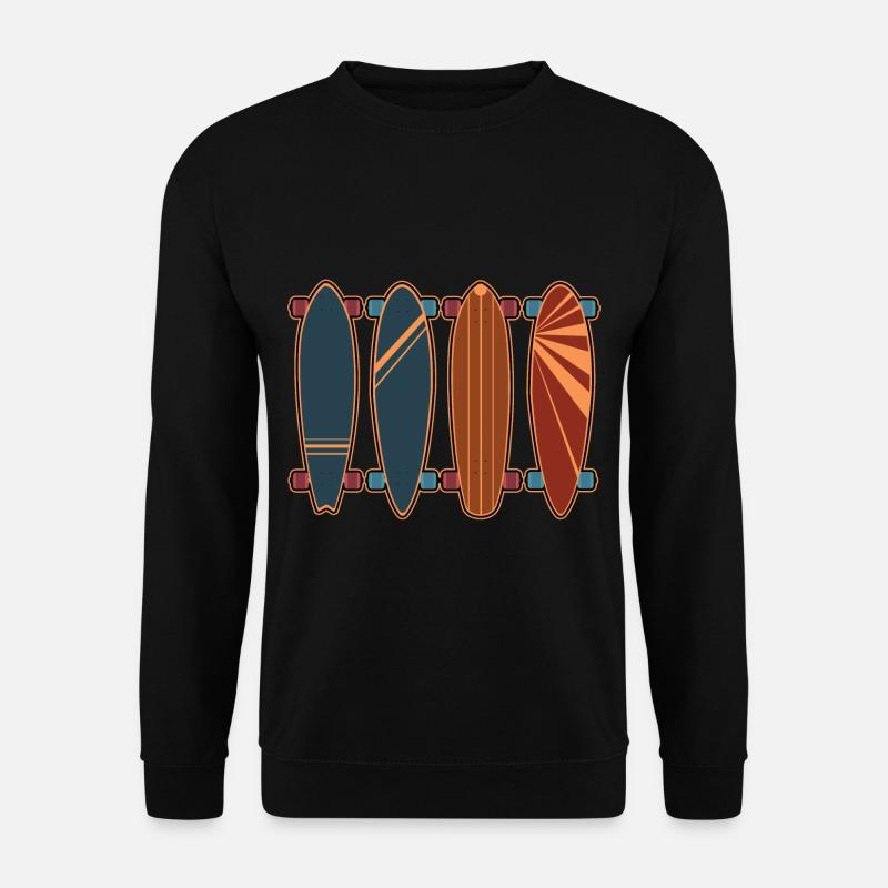 Longboard Longboarding Longboarder - Sweat-shirt Unisexe - noir