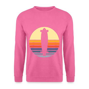 longboard - Sweat-shirt Unisexe - rose - Devant