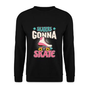 Inline Skates Inliner Roller Skater Girl Skate - Unisex Pullover - Schwarz - Vorne - Alina (178cm) & Michal (187cm)