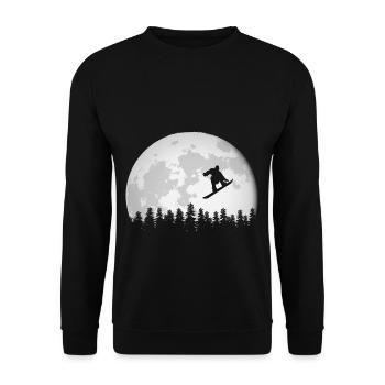 Snowboard - Unisex Pullover - Schwarz - Vorne - Alina (178cm) & Michal (187cm)