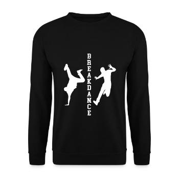 Breakdancing Breakdance Hip Hop Rap BBoy - Unisex Pullover - Schwarz - Vorne - Alina (178cm) & Michal (187cm)