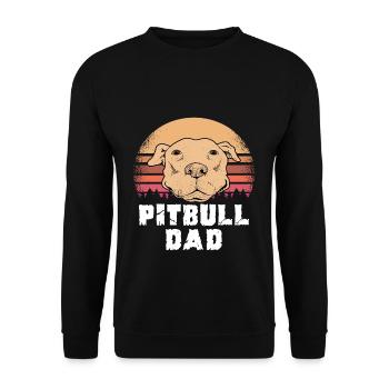 Pitbull Dad - Sweat-shirt Unisexe - noir - Devant - Alina (178cm) & Michal (187cm)