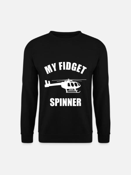 Helikopter Pilot Lustige - Unisex Pullover - Schwarz