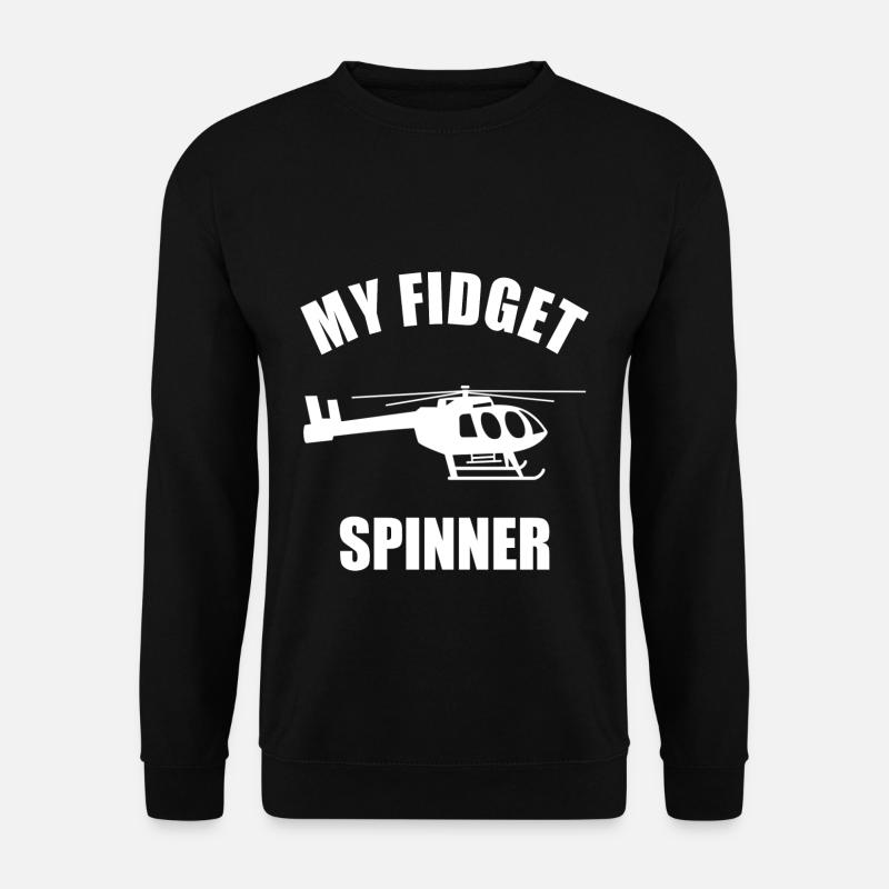 Helikopter Pilot Lustige - Unisex Pullover - Schwarz