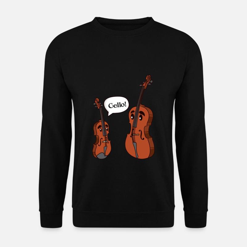 violoncelle - Sweat-shirt Unisexe - noir