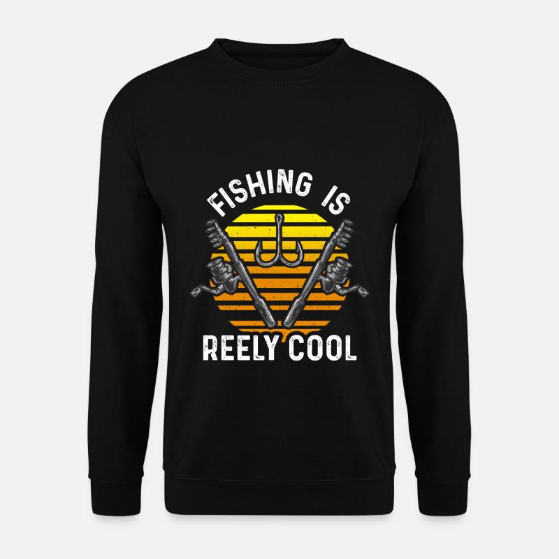 Fischer Fischerei Angelrute - Unisex Pullover - Schwarz