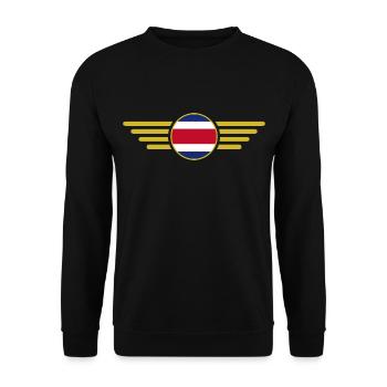 Ich liebe Costa Rica, Stil Design T-Shirt Kleidung - Unisex Pullover - Schwarz - Vorne - Alina (178cm) & Michal (187cm)