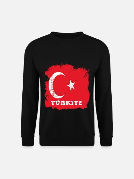 Drapeau turc - Sweat-shirt Unisexe - noir