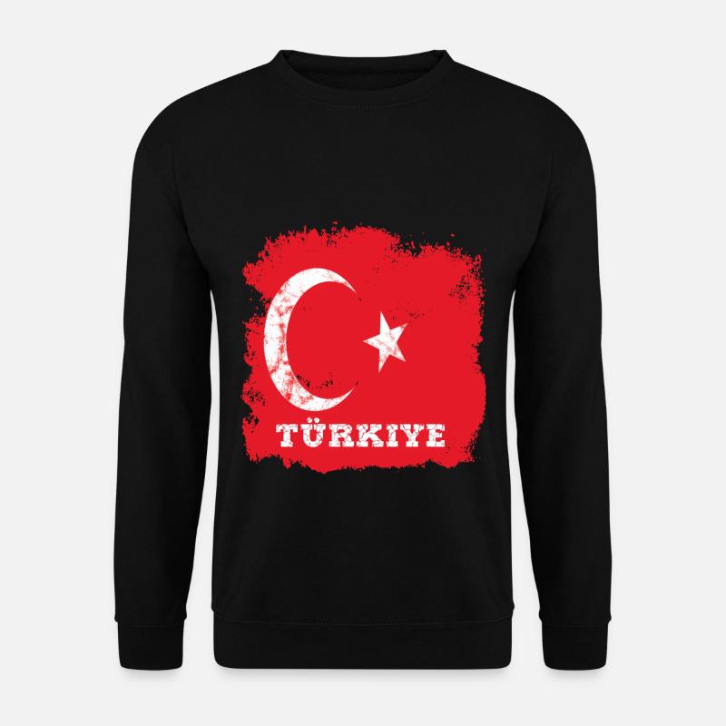 Drapeau turc - Sweat-shirt Unisexe - noir